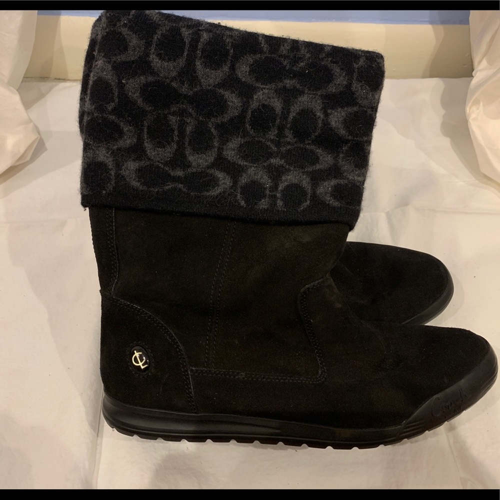 Coach Black Winter Boots (Weatherproofed)